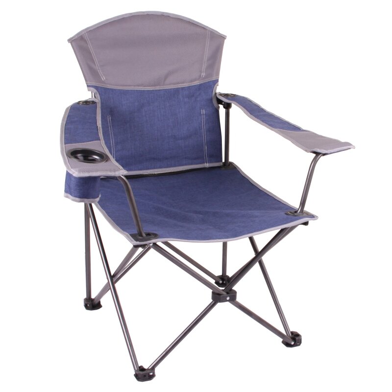 High-back folding armchair with cup holder (TB303)