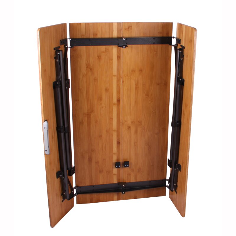 4단 접이식 대나무 상판 및 다단계 높이 조절 테이블 BT890